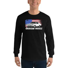 1969 Chevelle Car Long Sleeve T-Shirt American Flag