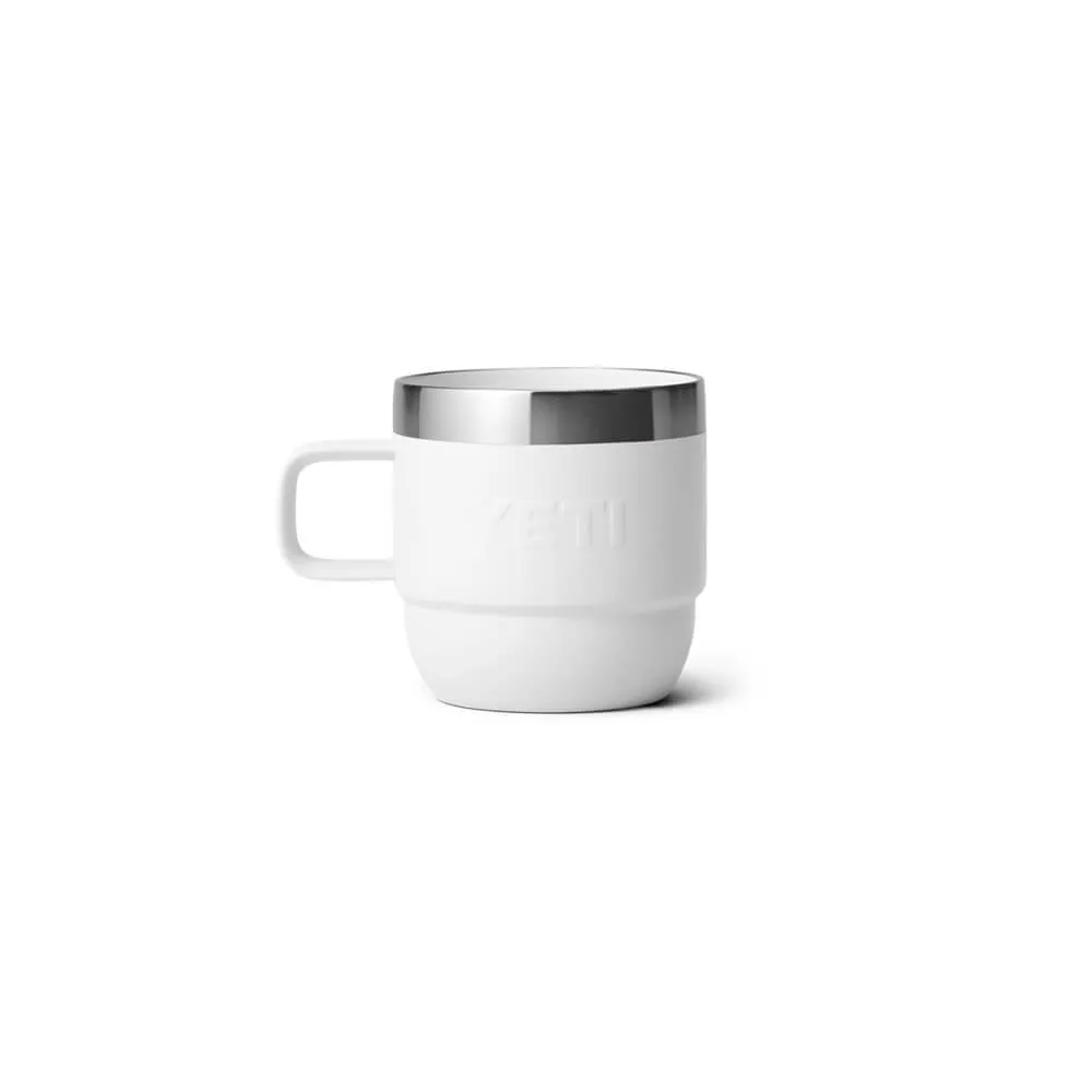 21071501863 TAZA RAMBLER 6oz STACKABLE 2 PIEZAS BLANCO MARCA YETI