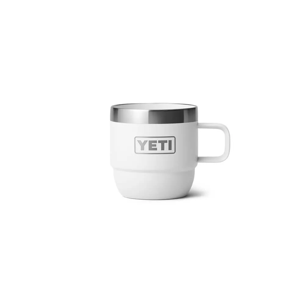 21071501863 TAZA RAMBLER 6oz STACKABLE 2 PIEZAS BLANCO MARCA YETI