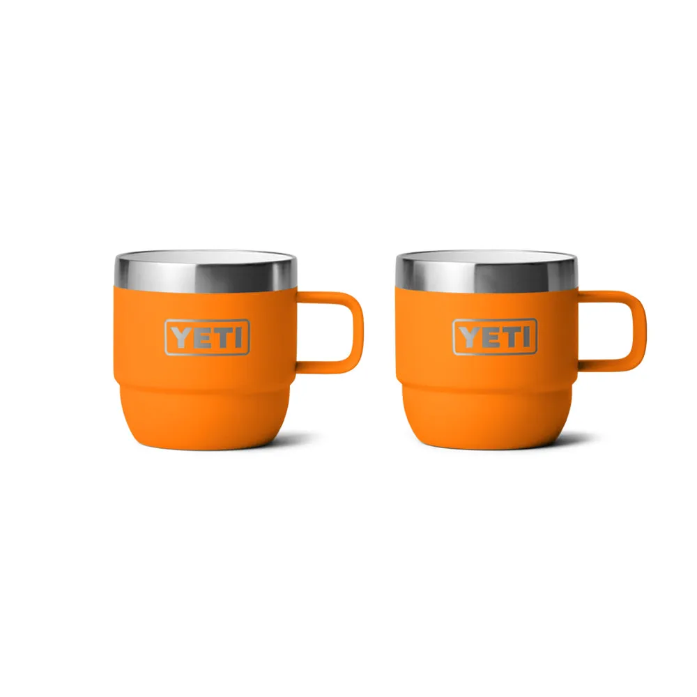 21071502629 TAZA RAMBLER 6oz STACKABLE 2 PIEZAS KING CRAB ORANGE MARCA YETI