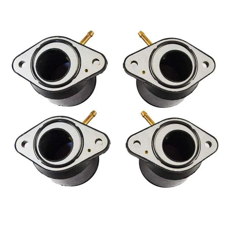 4Pcs Motorcycle Carburetor Interface Intake Outlet Manifold For Yamaha XJR1200 XJR1200SP 94-98 XJR1300 XJR1300SP 98-05 FJR1300