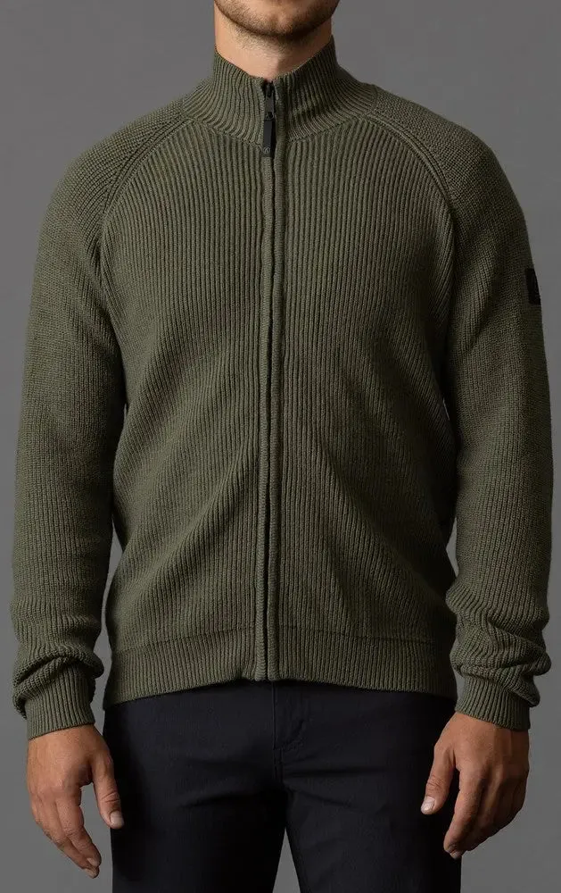 7GG MERINO FULL ZIP CARDIGAN - CLEARANCE