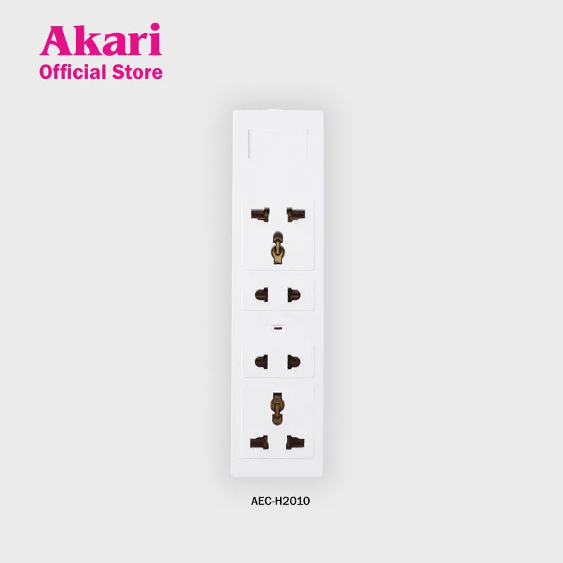 Akari 4 Gang With 10 Meters Cable Extension cord (AEC-H2010)