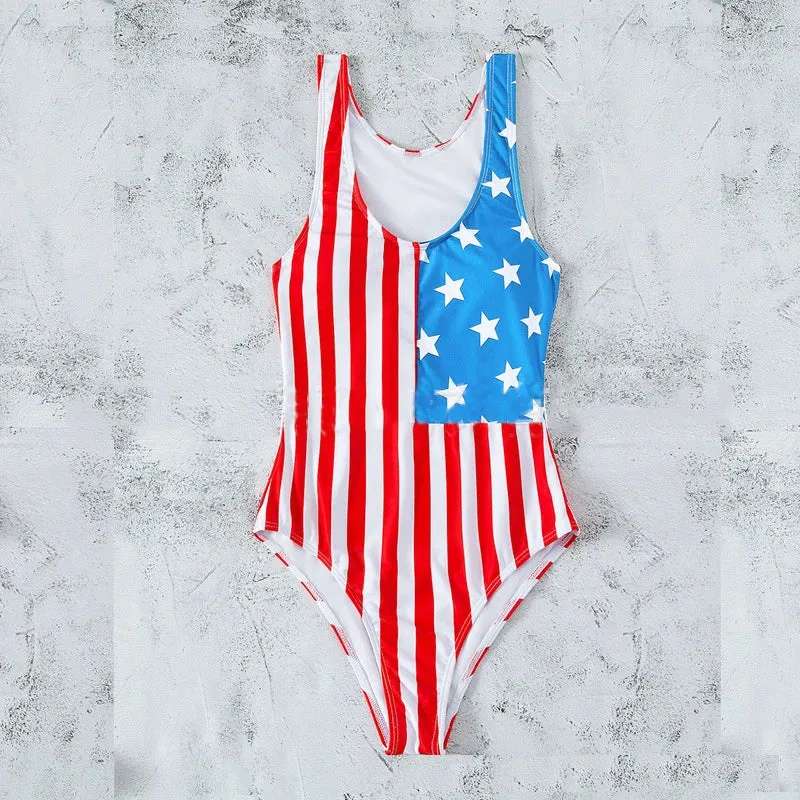 American Beach Goddess Swimsuit Bikini