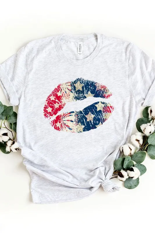 American Lips Graphic T-Shirt