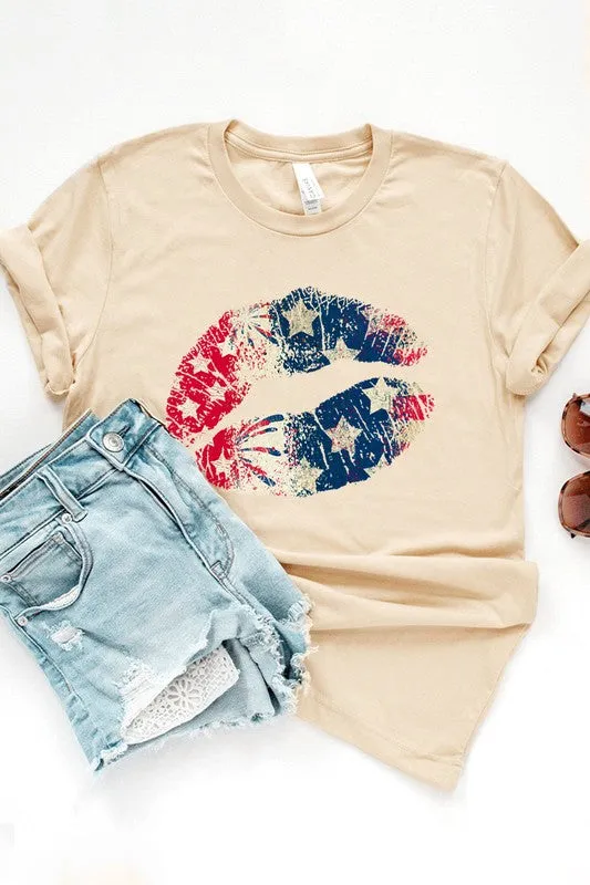 American Lips Graphic T-Shirt