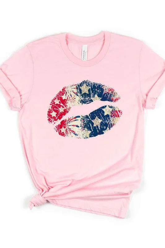 American Lips Graphic T-Shirt