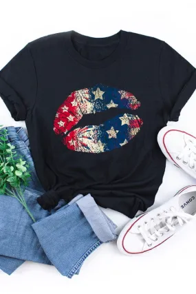 American Lips Graphic T-Shirt