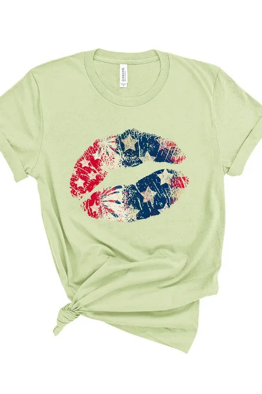 American Lips Graphic T-Shirt