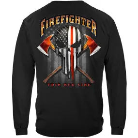 American Pride Firefighter Skull of Freedom Long Sleeve