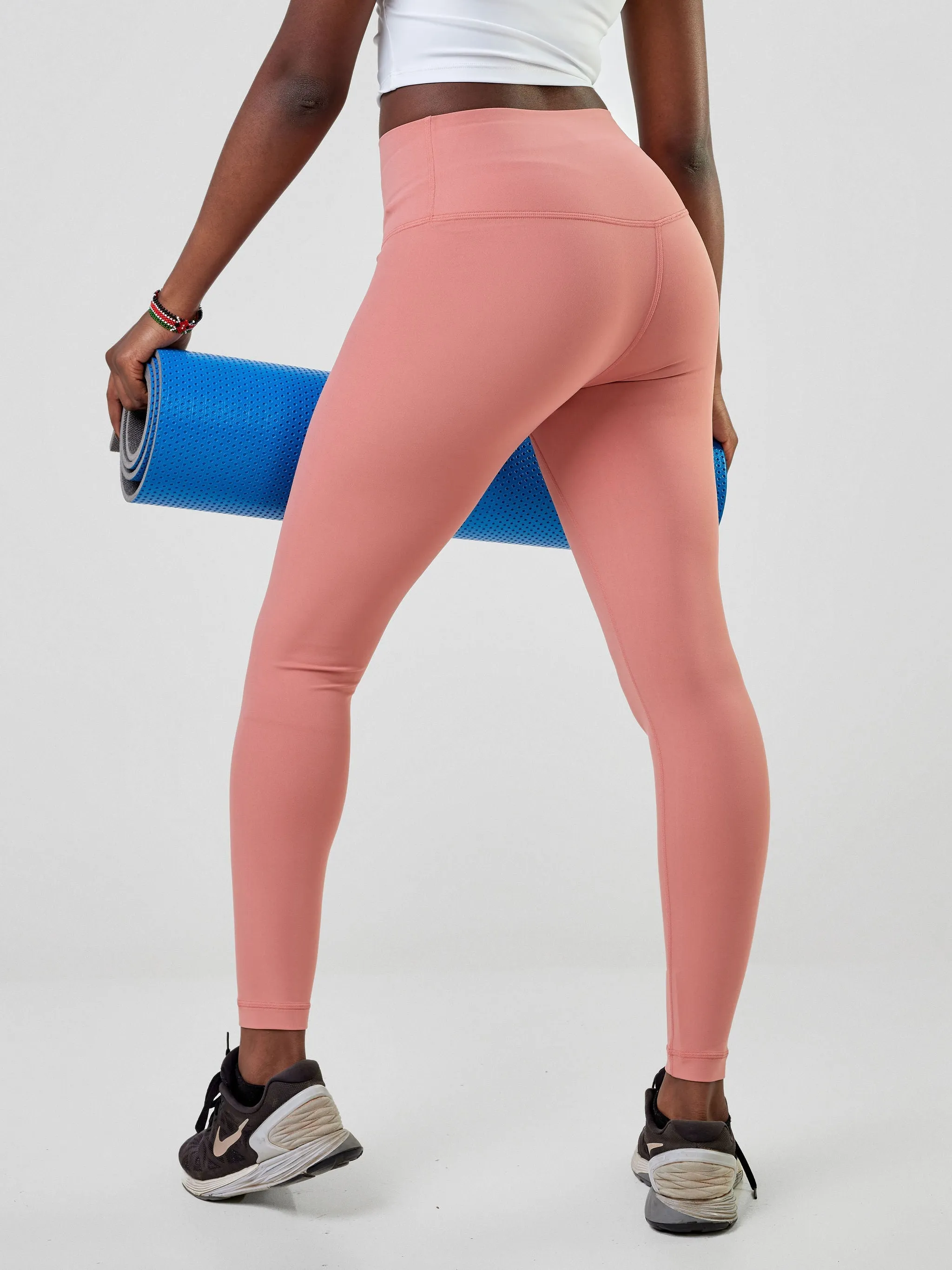 Ava Fitness Bella Workout Leggings - Coral Red