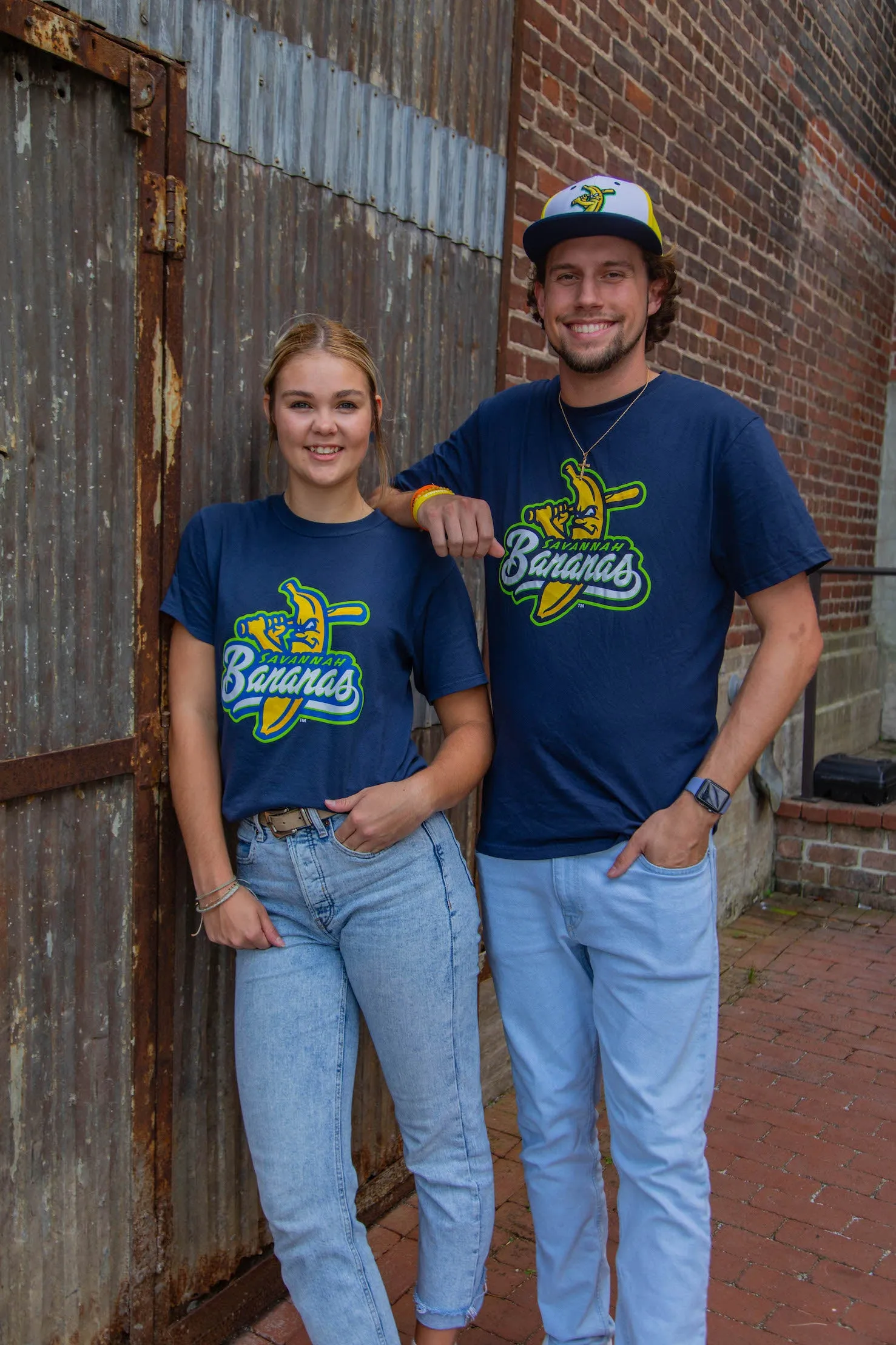 Bananas Short Sleeve Primary Logo Tee - Navy