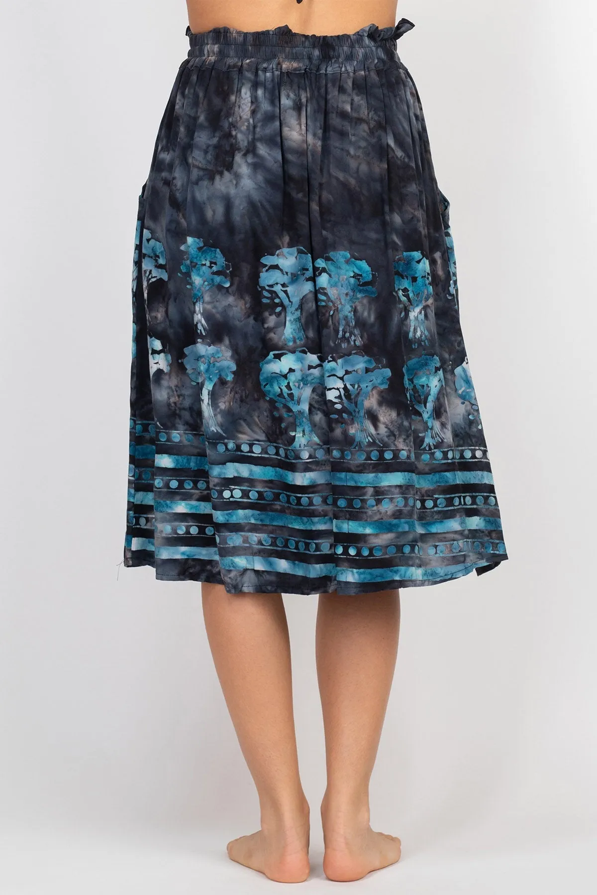 Batik Tree Of Life Midi Skirt