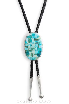 Bolo, Inlay, Turquoise, Hallmark, Contemporary, 1744