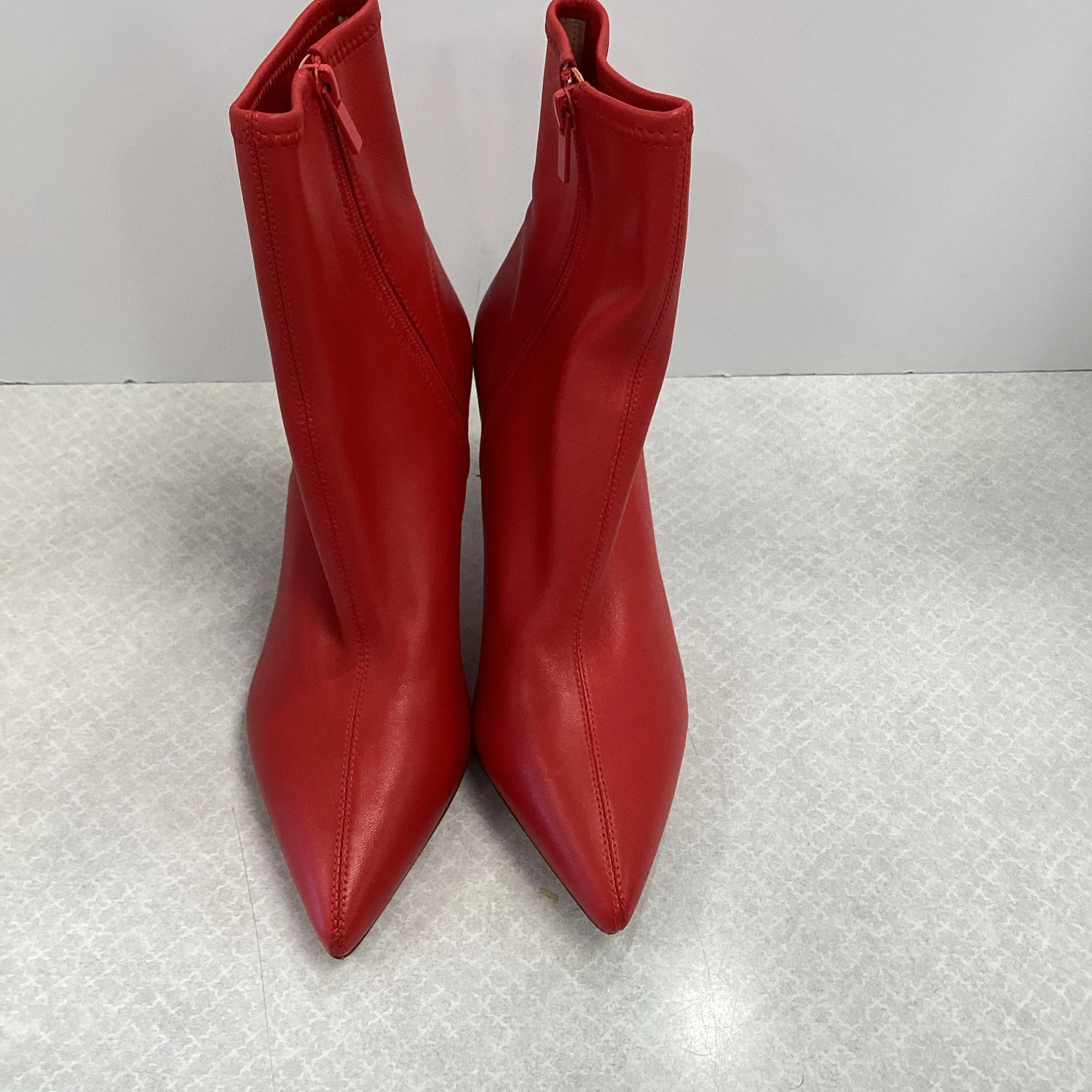 Boots Ankle Heels By Banana Republic In Red, Size: 9