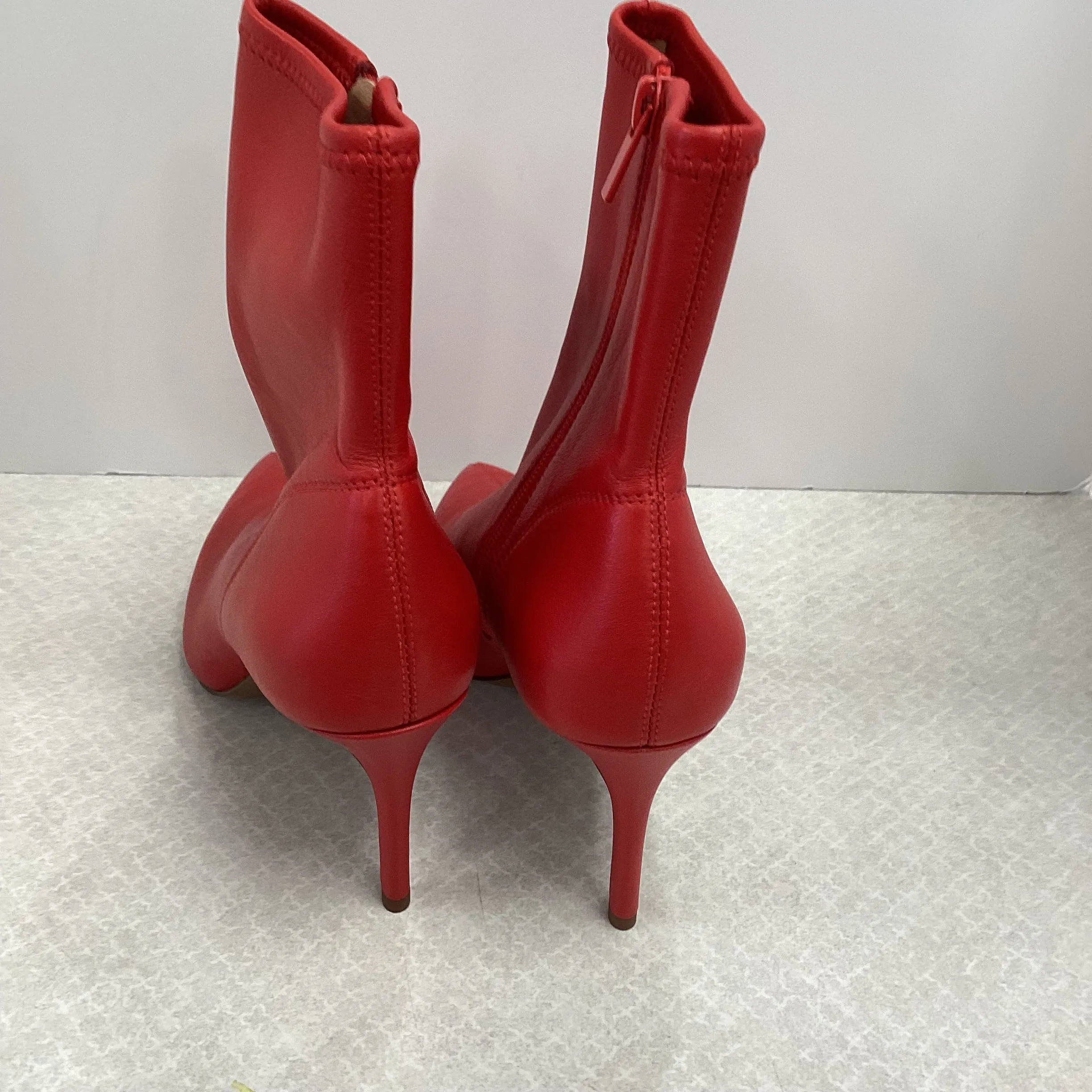 Boots Ankle Heels By Banana Republic In Red, Size: 9