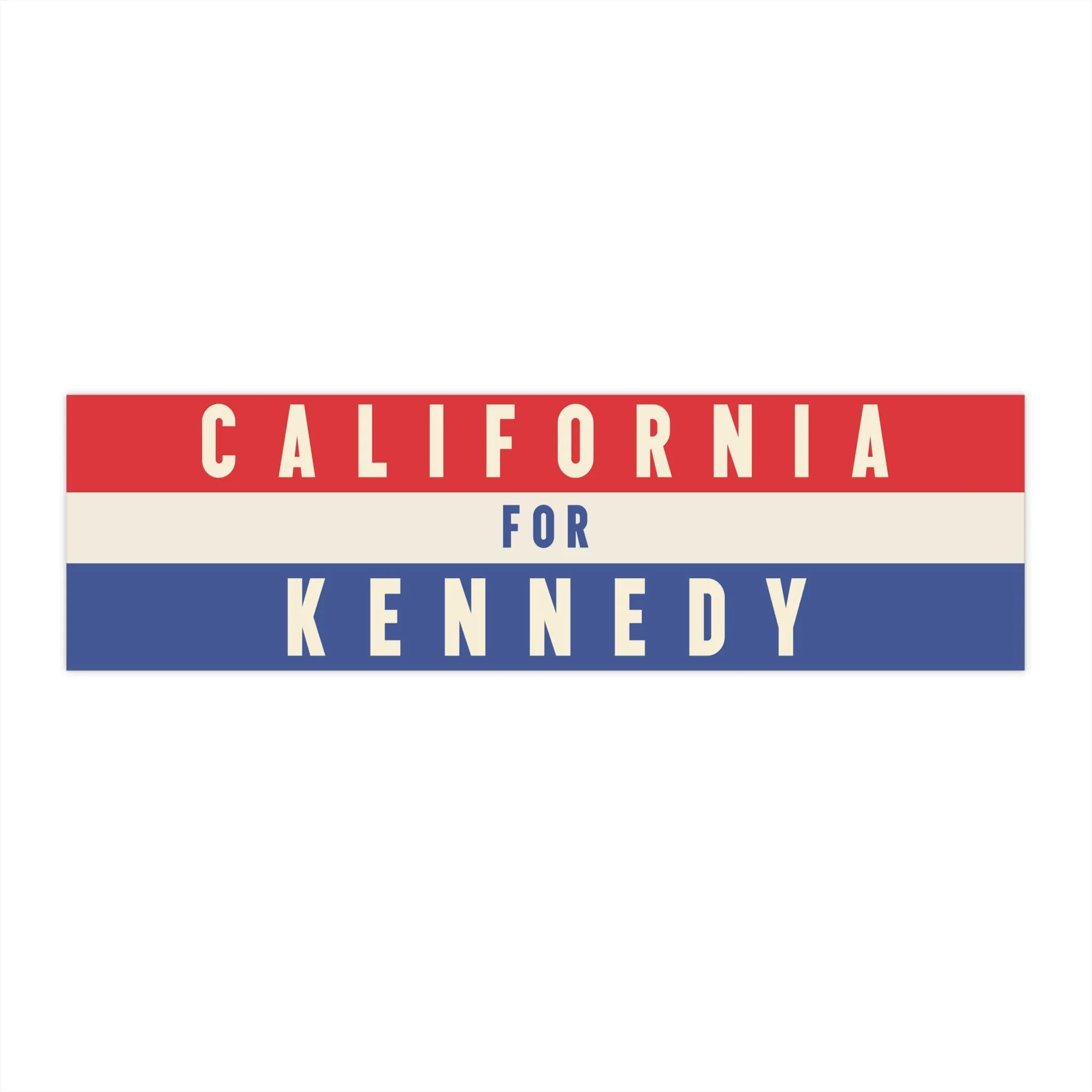 California for Kennedy Bumper Sticker