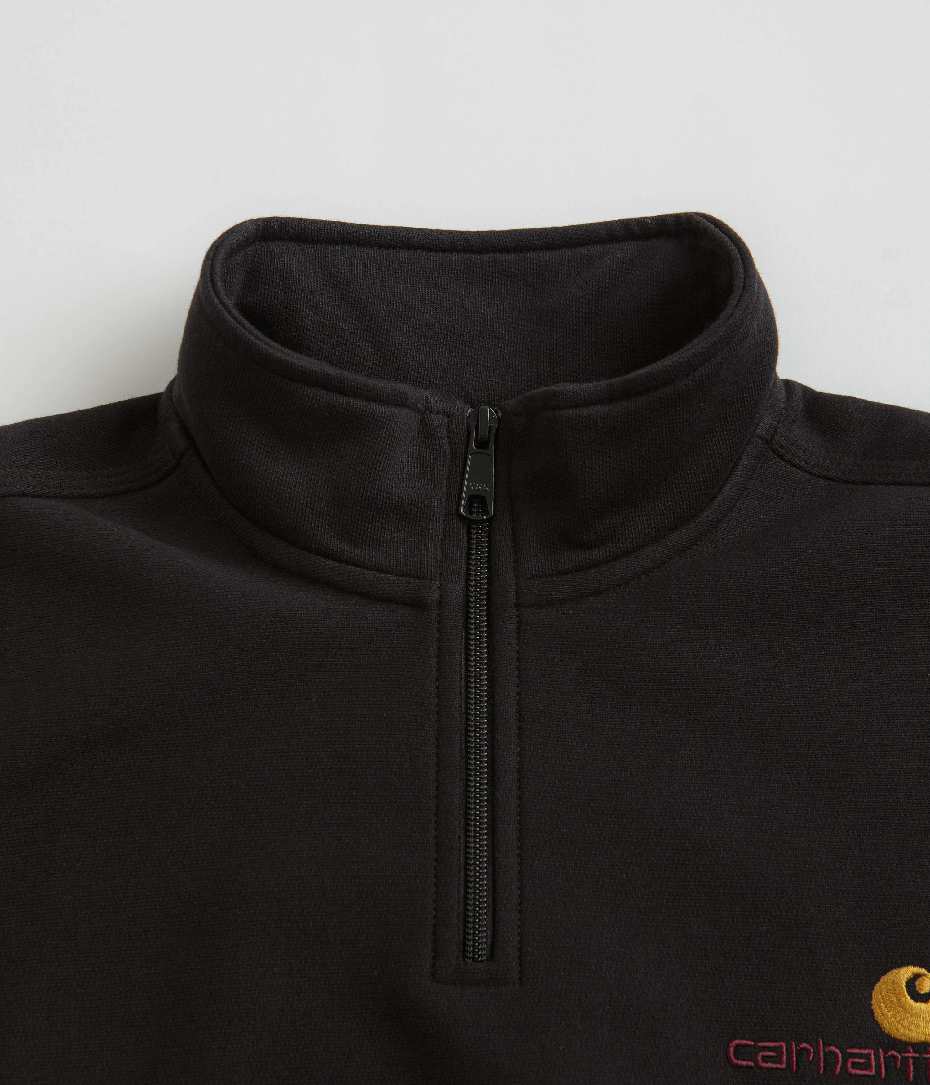 Carhartt Half Zip American Script Sweatshirt - Black