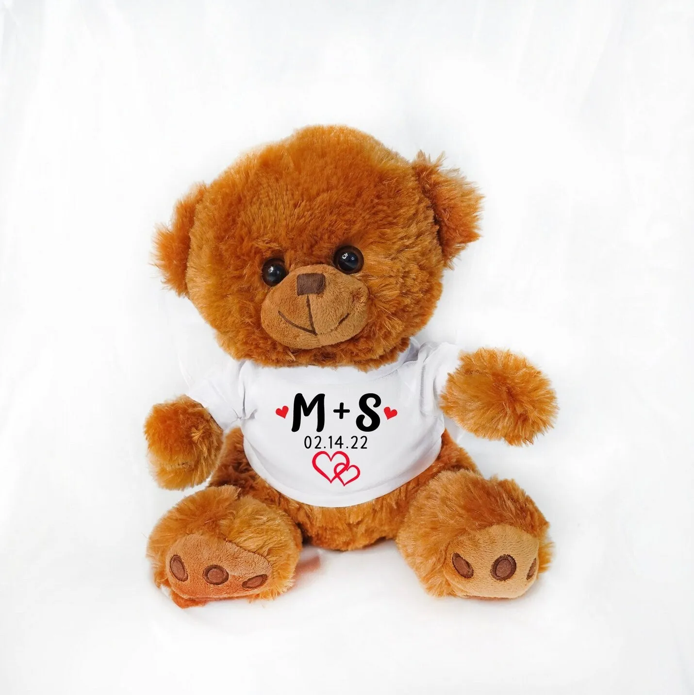 CUSTOM INITALS & DATE TEDDY BEAR