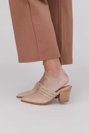 Downtown Days Chunky Heel Mule - Nude