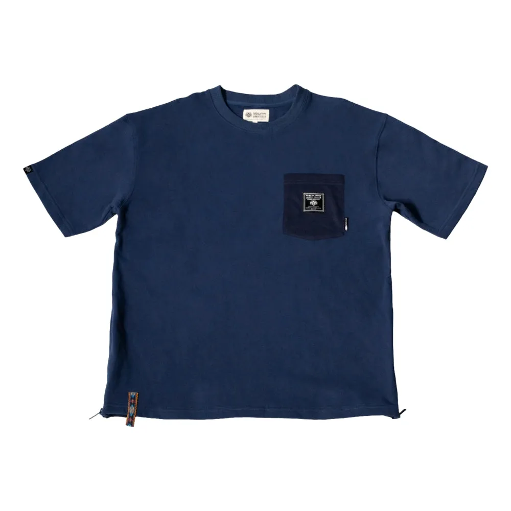 FAIRFAX POCKET ZIP TEE-NAVY