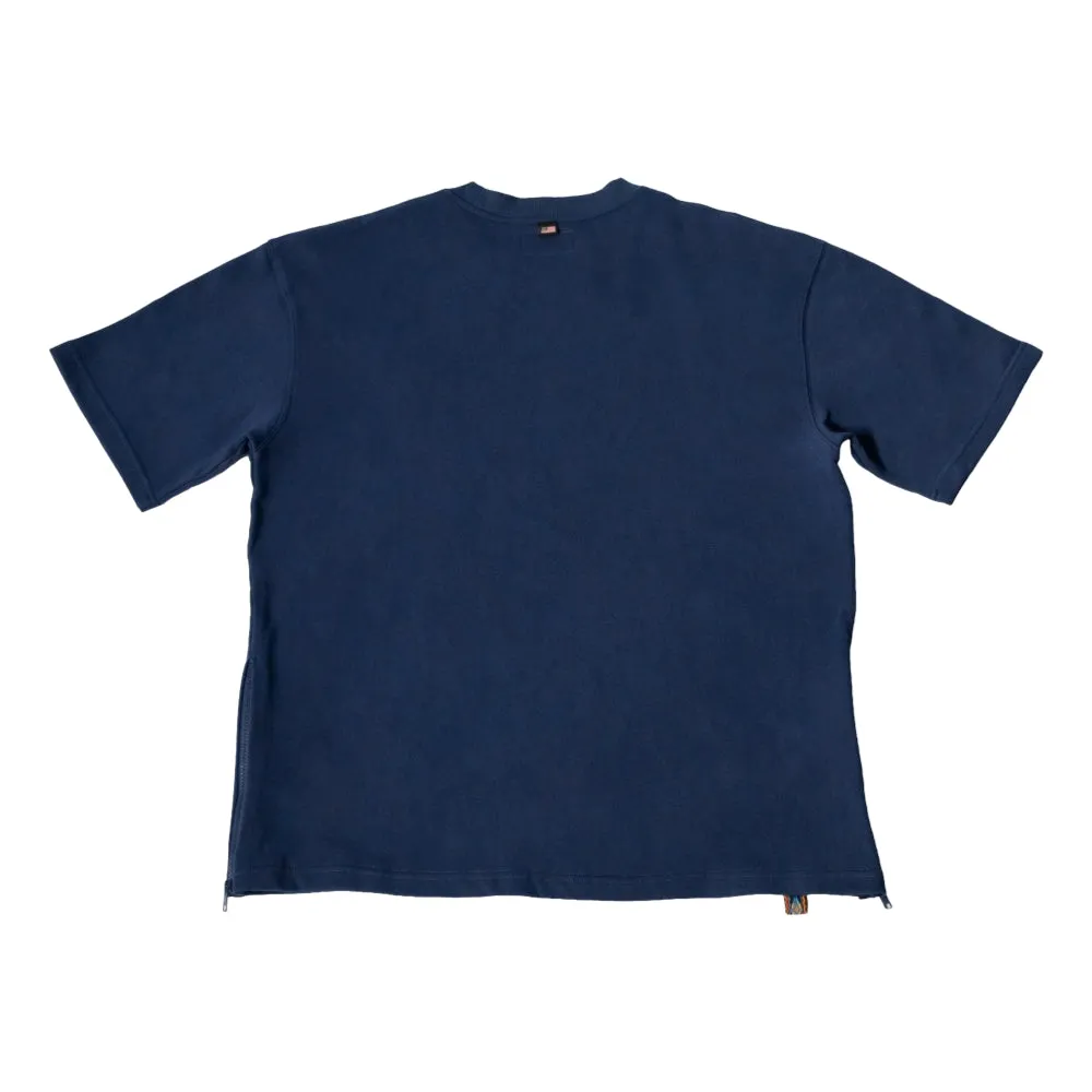 FAIRFAX POCKET ZIP TEE-NAVY