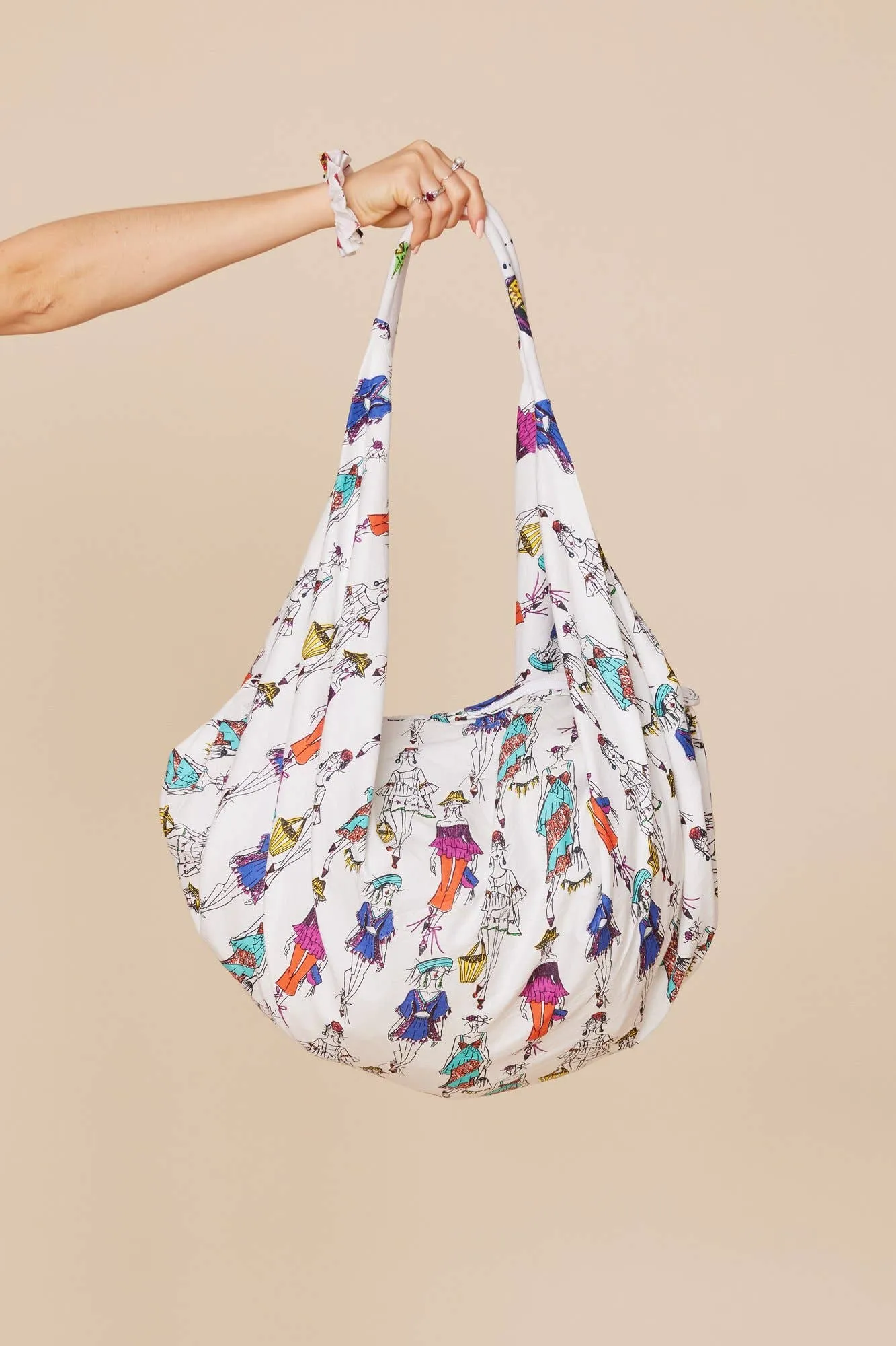 Foxy Ladies Printed Banana Shoulder Bag