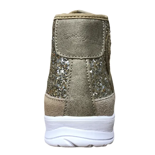 Freddy women's high shoe with glittery upper S6WFSL20 O gold