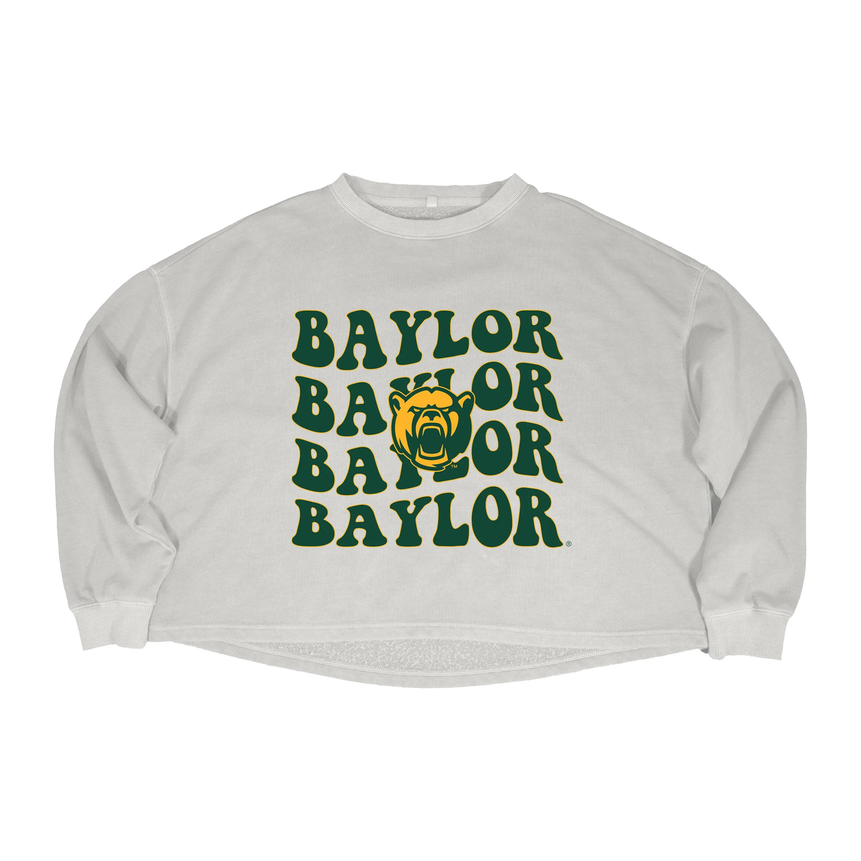 Groovy Gal Crop Crewneck in Baylor University