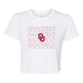 Groovy Gal Crop Short Sleeve T-shirt in University of Oklahoma