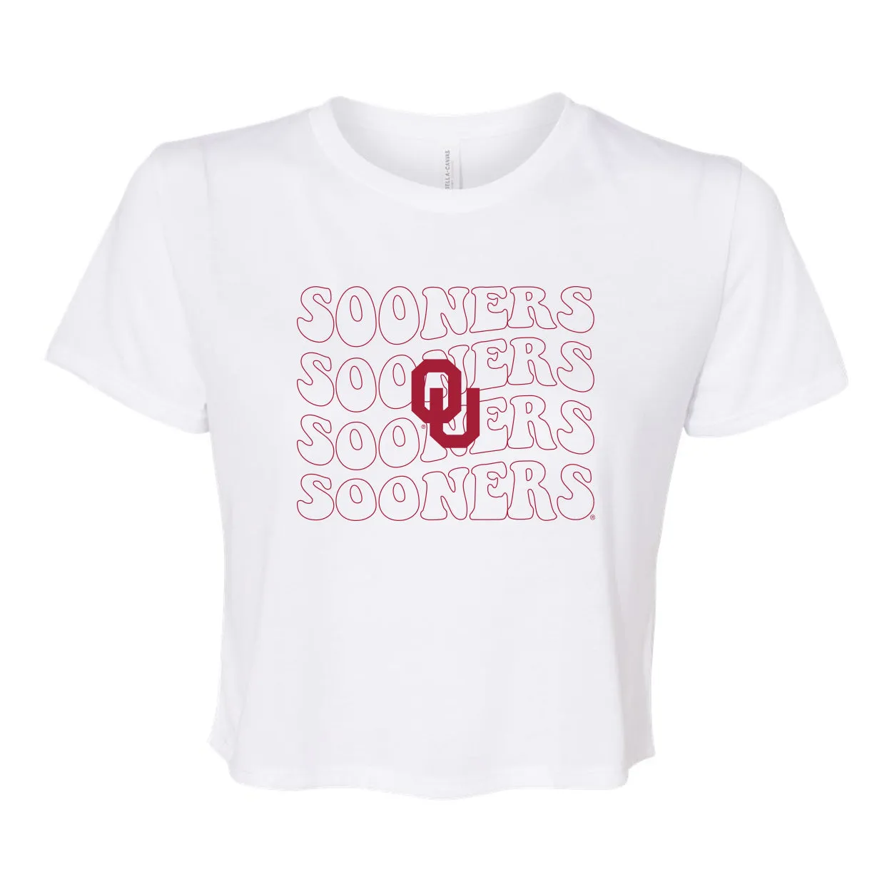 Groovy Gal Crop Short Sleeve T-shirt in University of Oklahoma