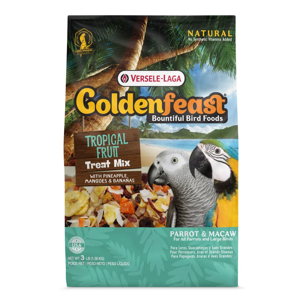 Higgins Versele-Laga Goldenfeast Tropical Fruit Mix Bird Food for Parrots & Macaws