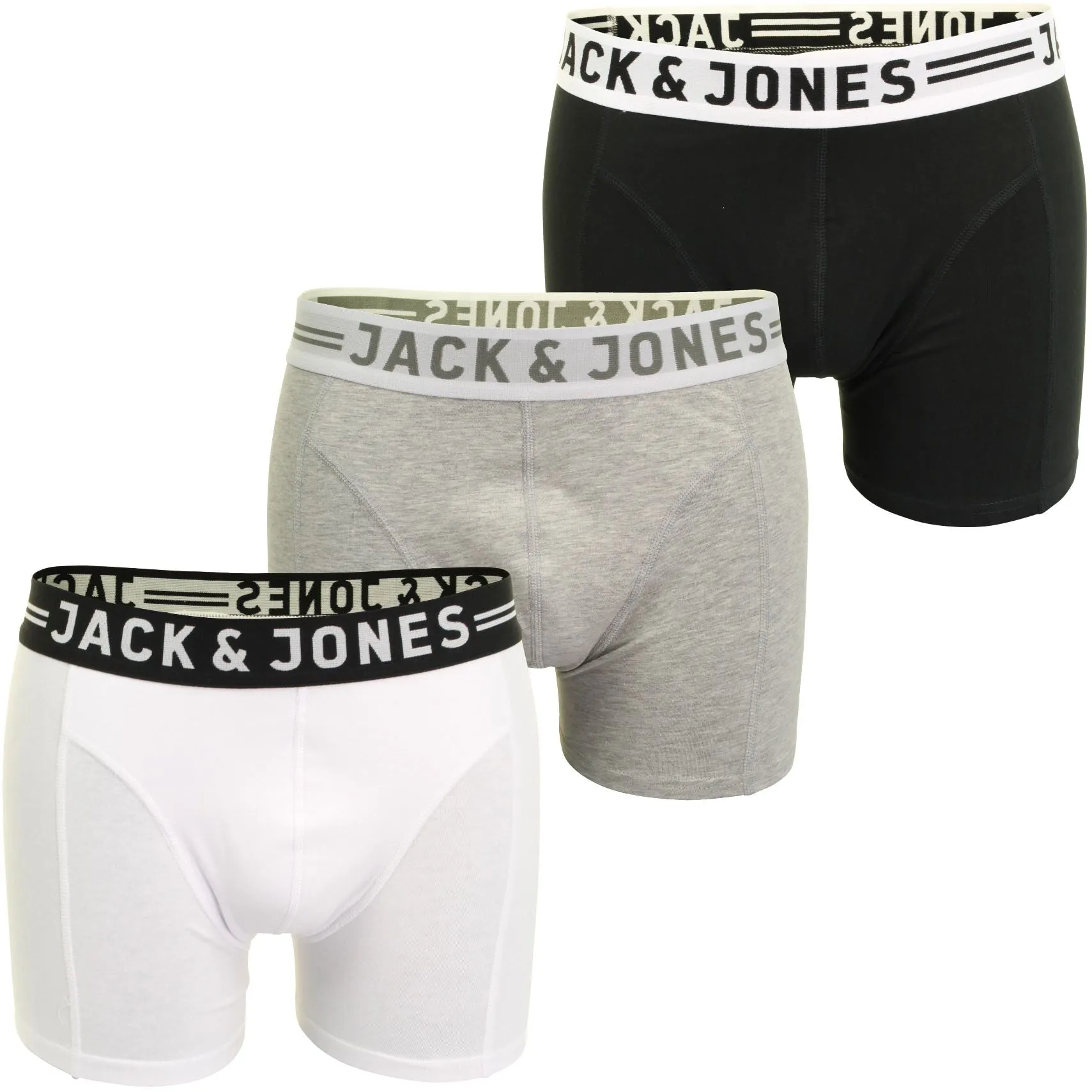 Jack & Jones 'Sense' Mens Boxer Shorts/ Trunks (3-Pack)