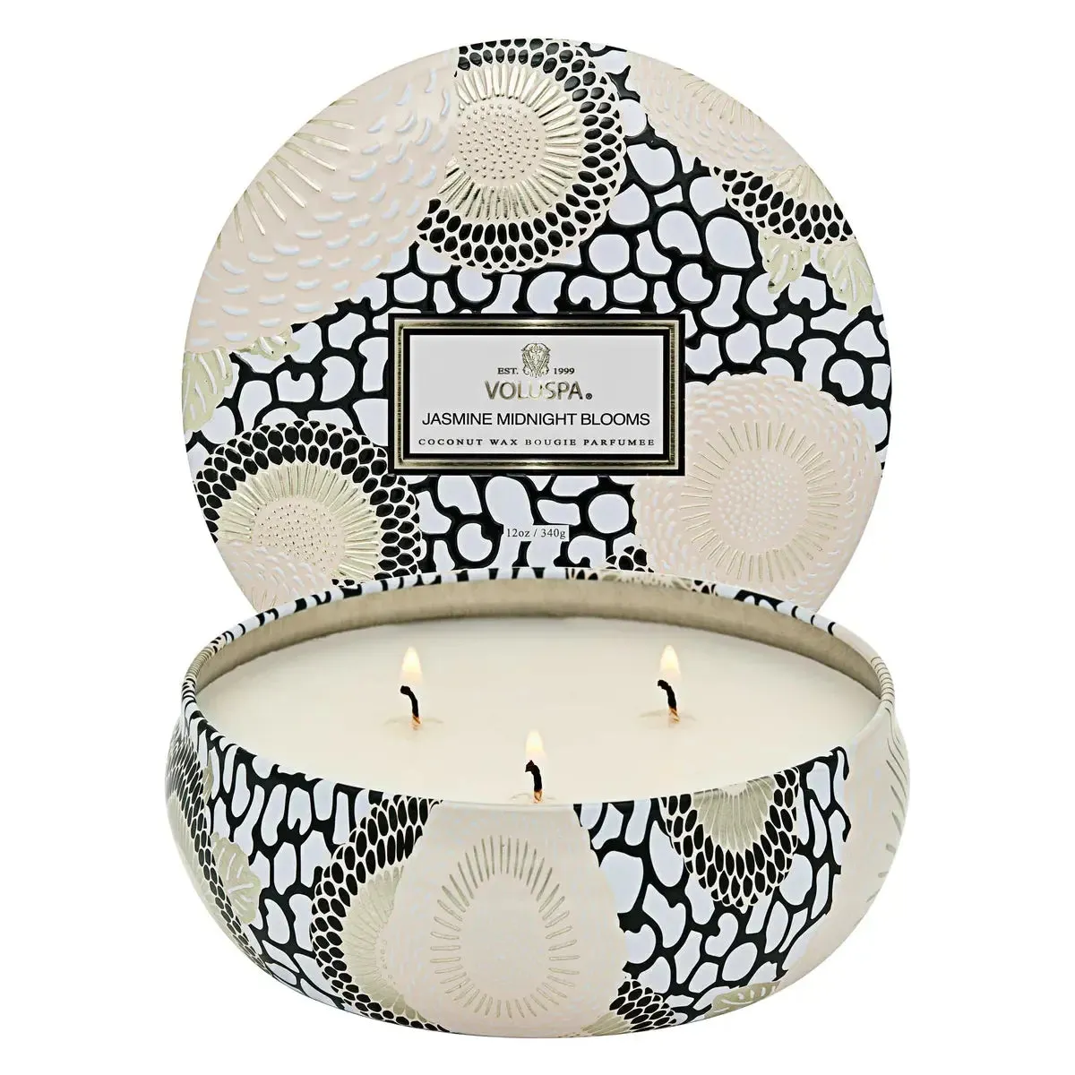 Jasmine Midnight Blooms Tin Candle