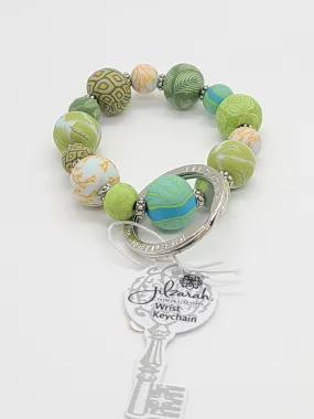 Jilzarah Wrist Keychain Botanical Green