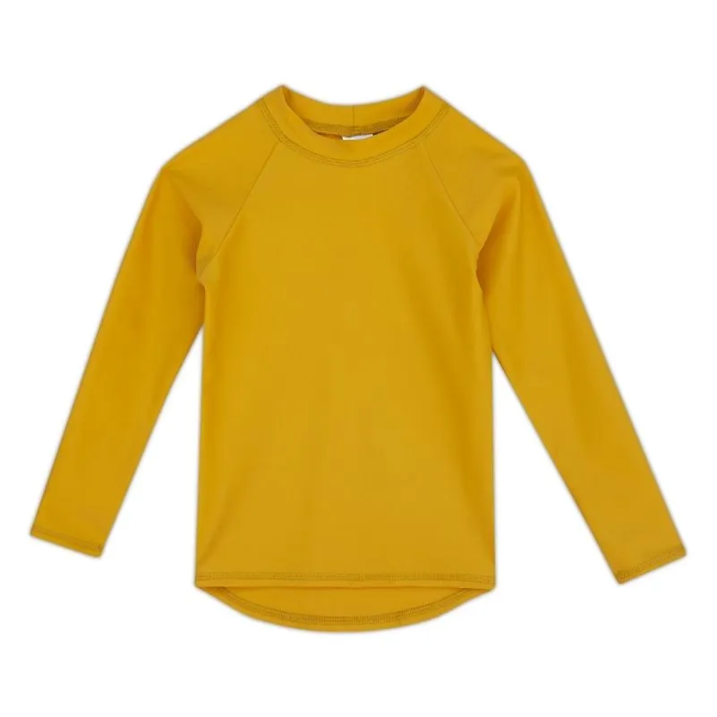 Kids Long-Sleeve Rashguard Top UPF 50  in Mango Color