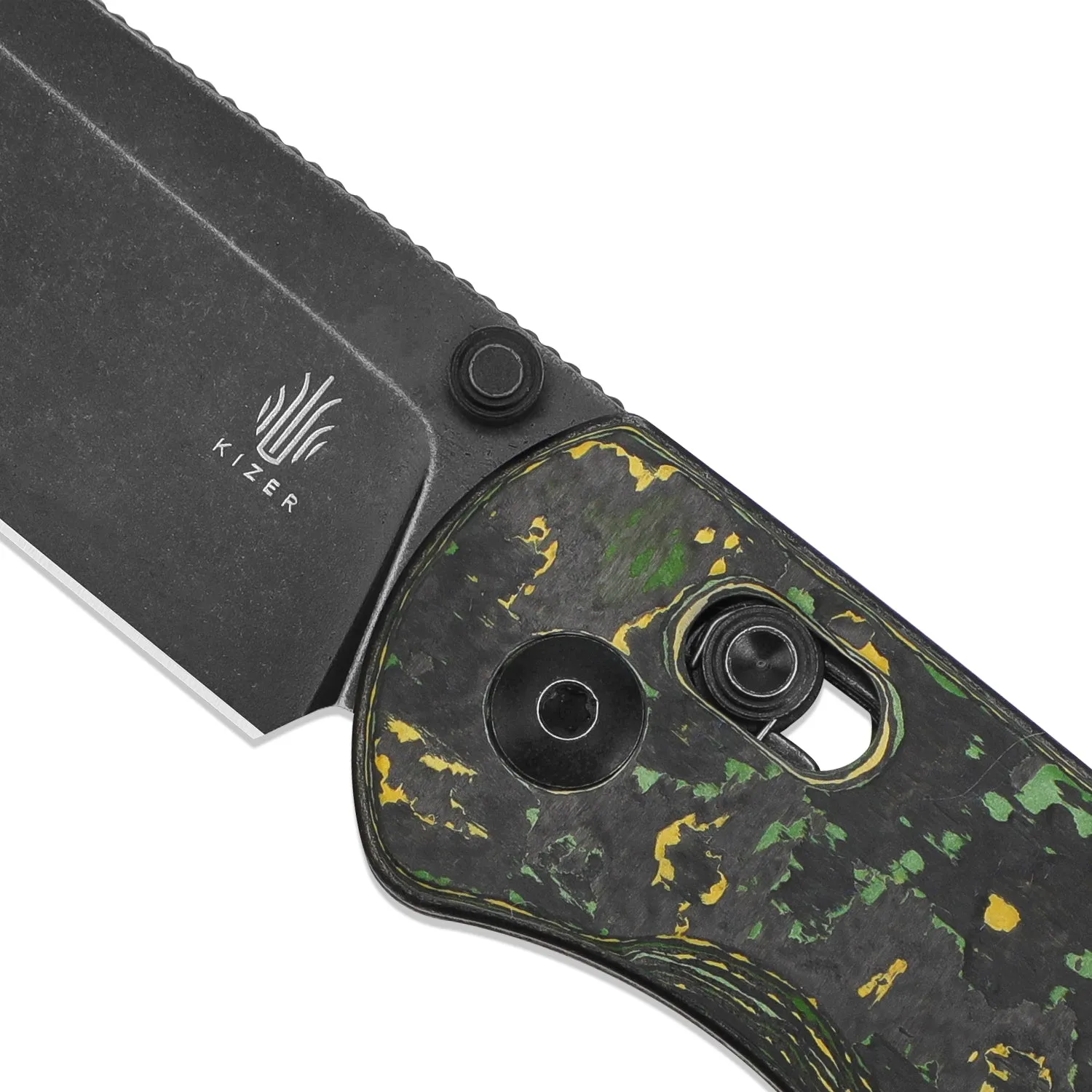 Kizer Azo Drop Bear 20CV Blade Clutch Lock Fatcarbon Ki3619A1 (2.97 Black Stonewash)