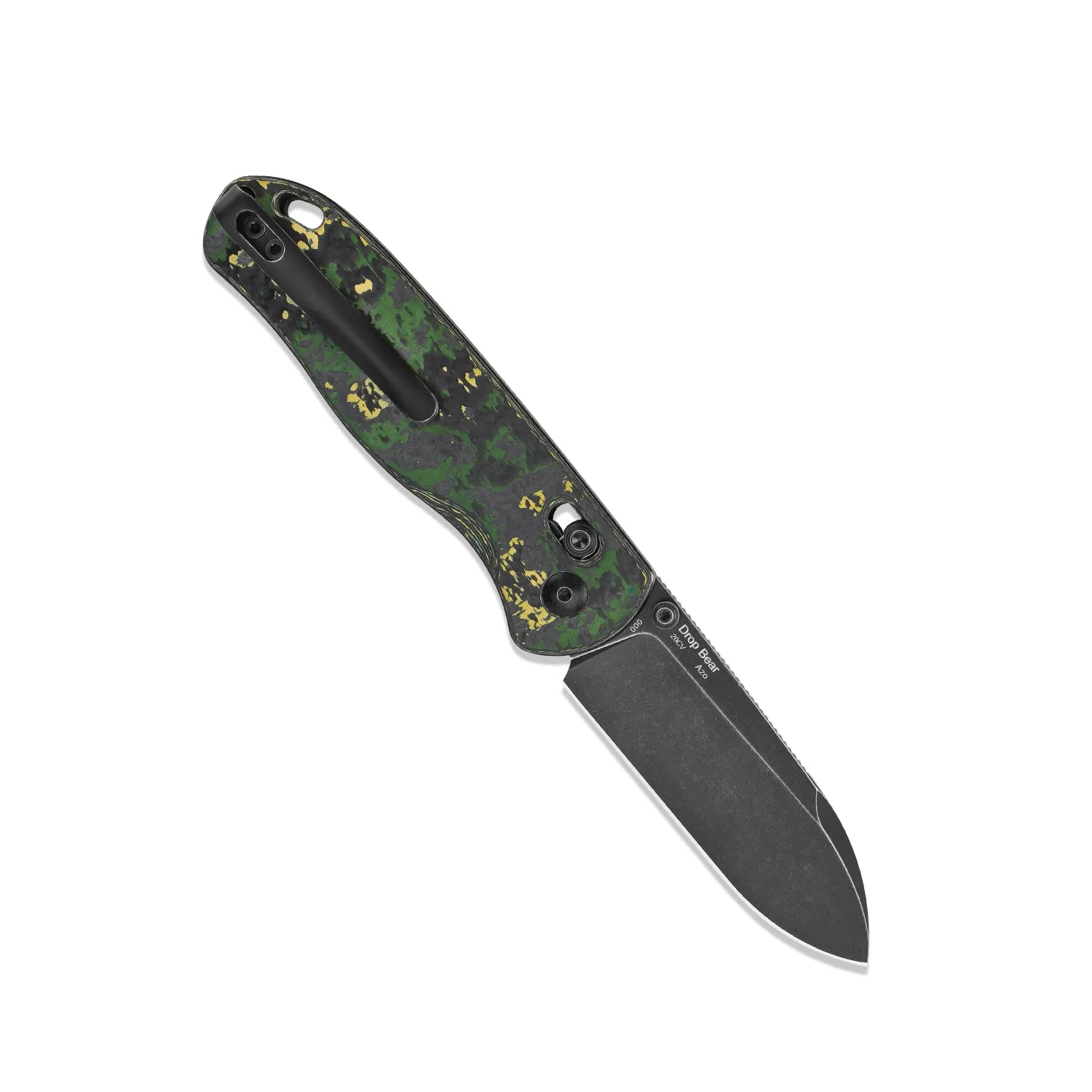 Kizer Azo Drop Bear 20CV Blade Clutch Lock Fatcarbon Ki3619A1 (2.97 Black Stonewash)