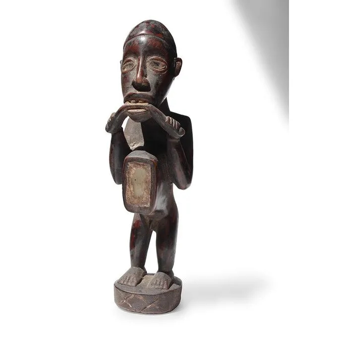 Kongo / Yombe Nkisi Power Figure Chewing Munkwisa Root, DRC / Zaire #299