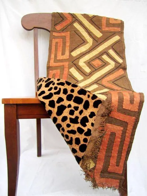 Kuba Reversible Throw | Cheetah Print