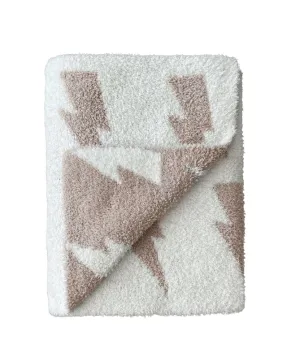 Lightning Bolt Fuzzy Blanket | Mushroom