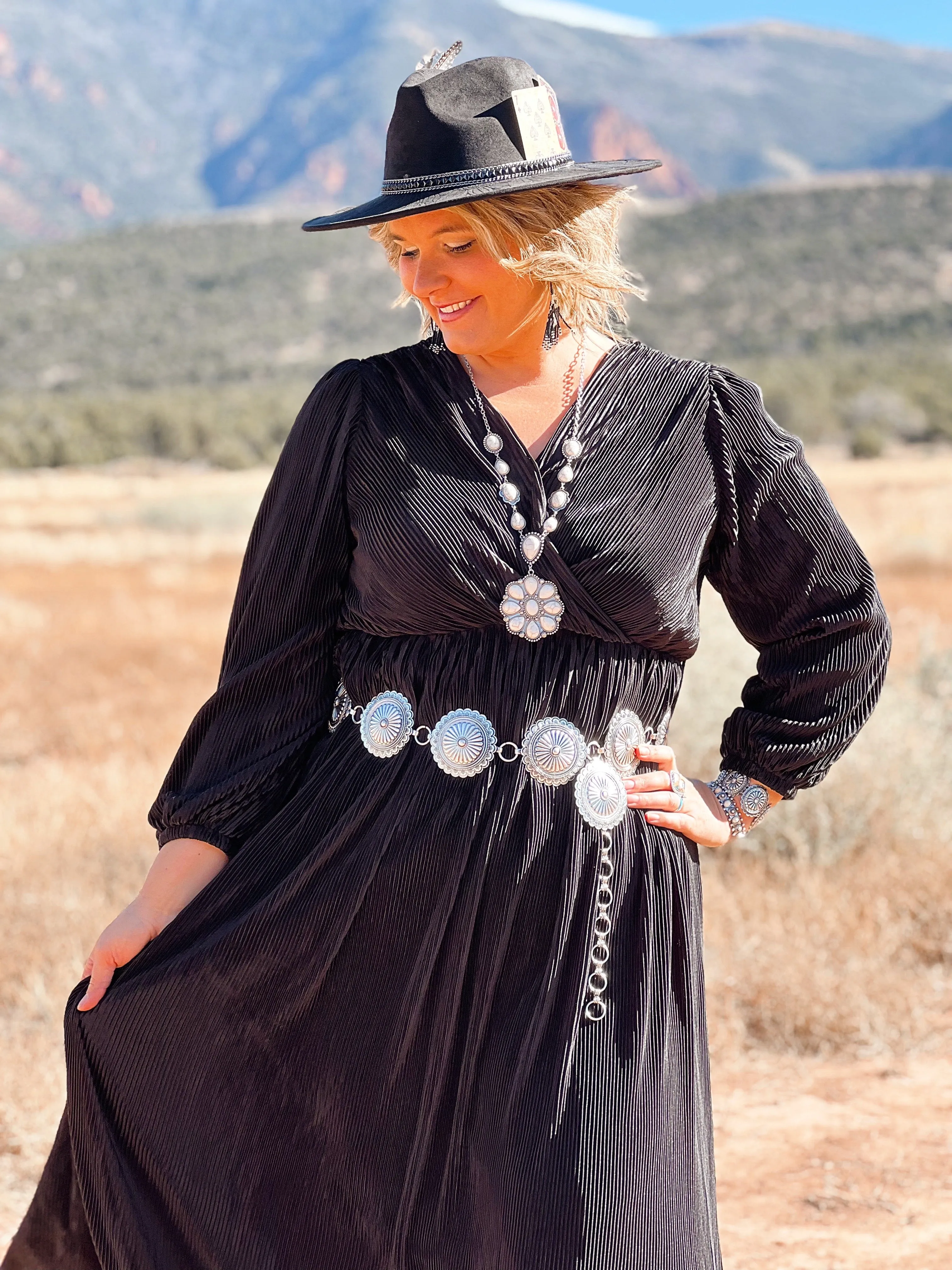 Loretta Black Maxi Dress