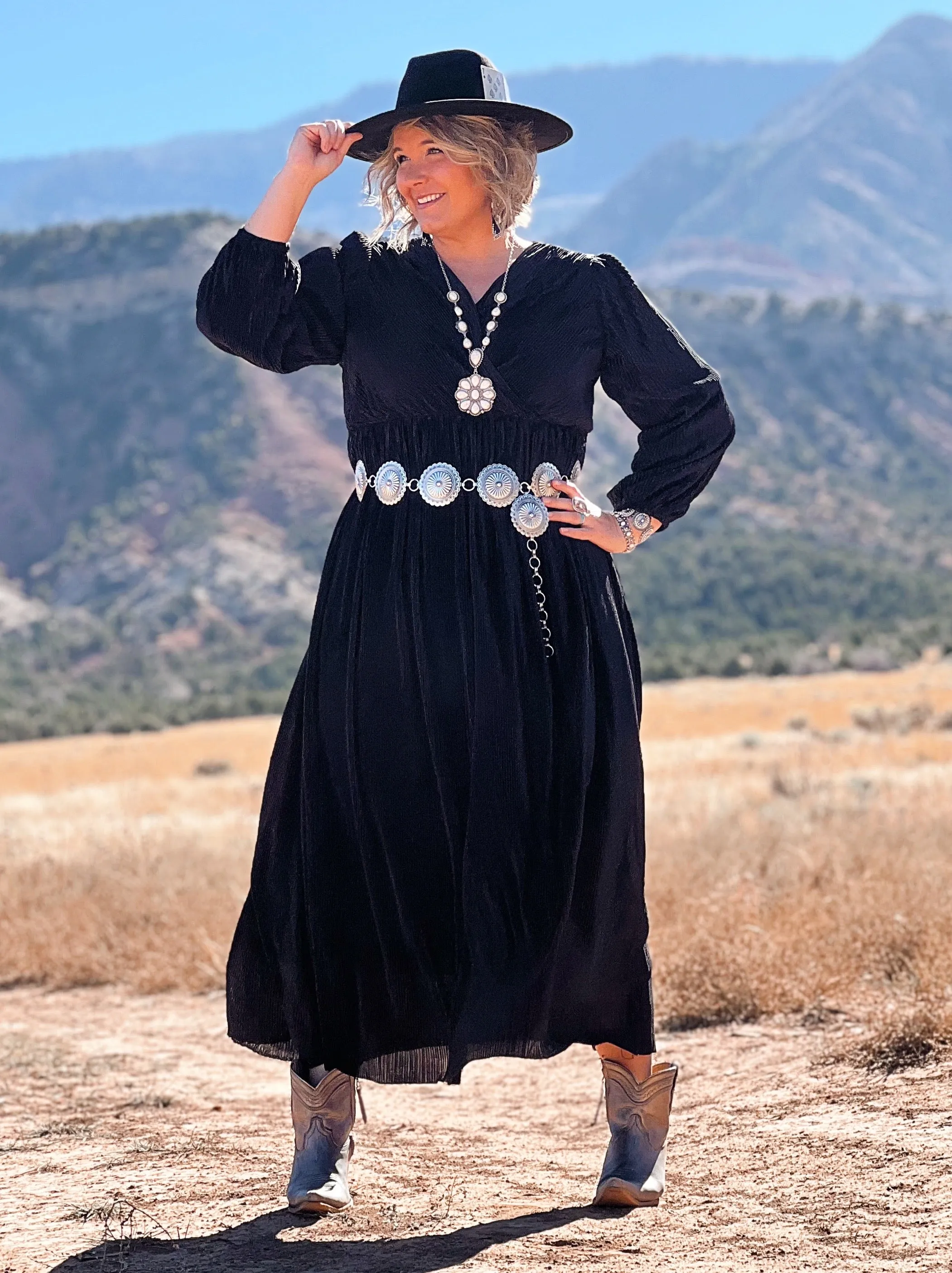 Loretta Black Maxi Dress