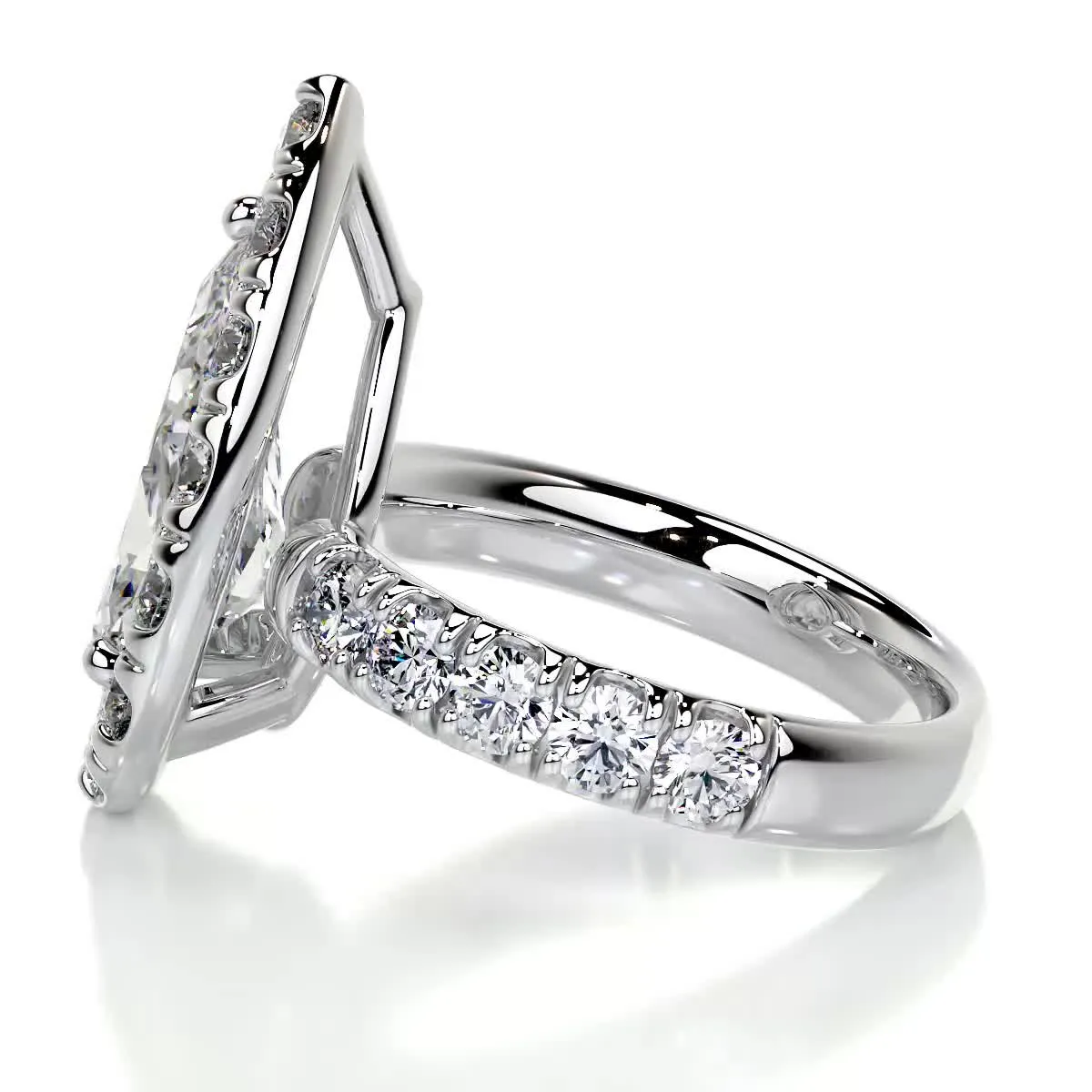 Maya Lab Grown Diamond Ring -14K White Gold