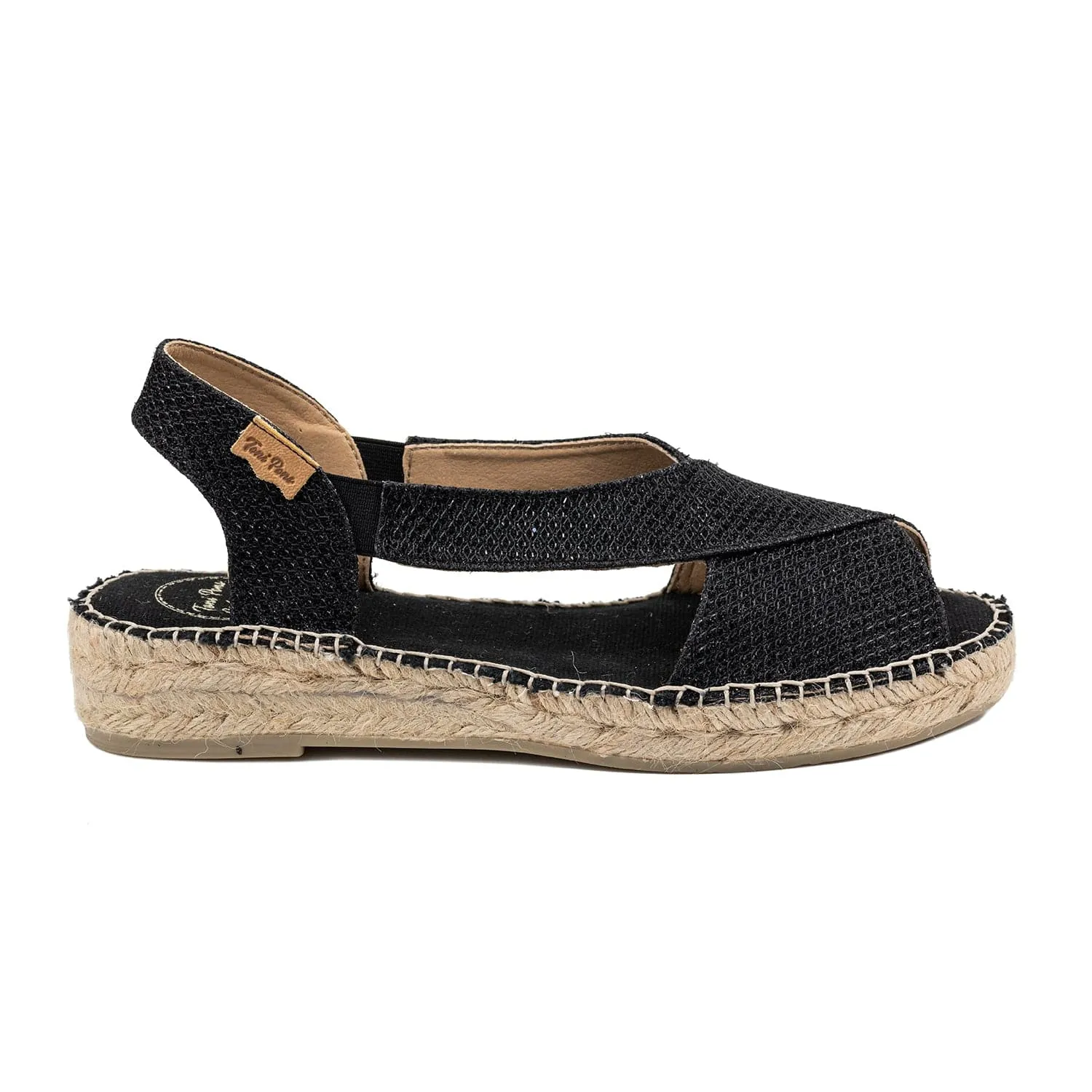 Metallic Cotton Blend Wedge Espadrille for Women - Elda-S