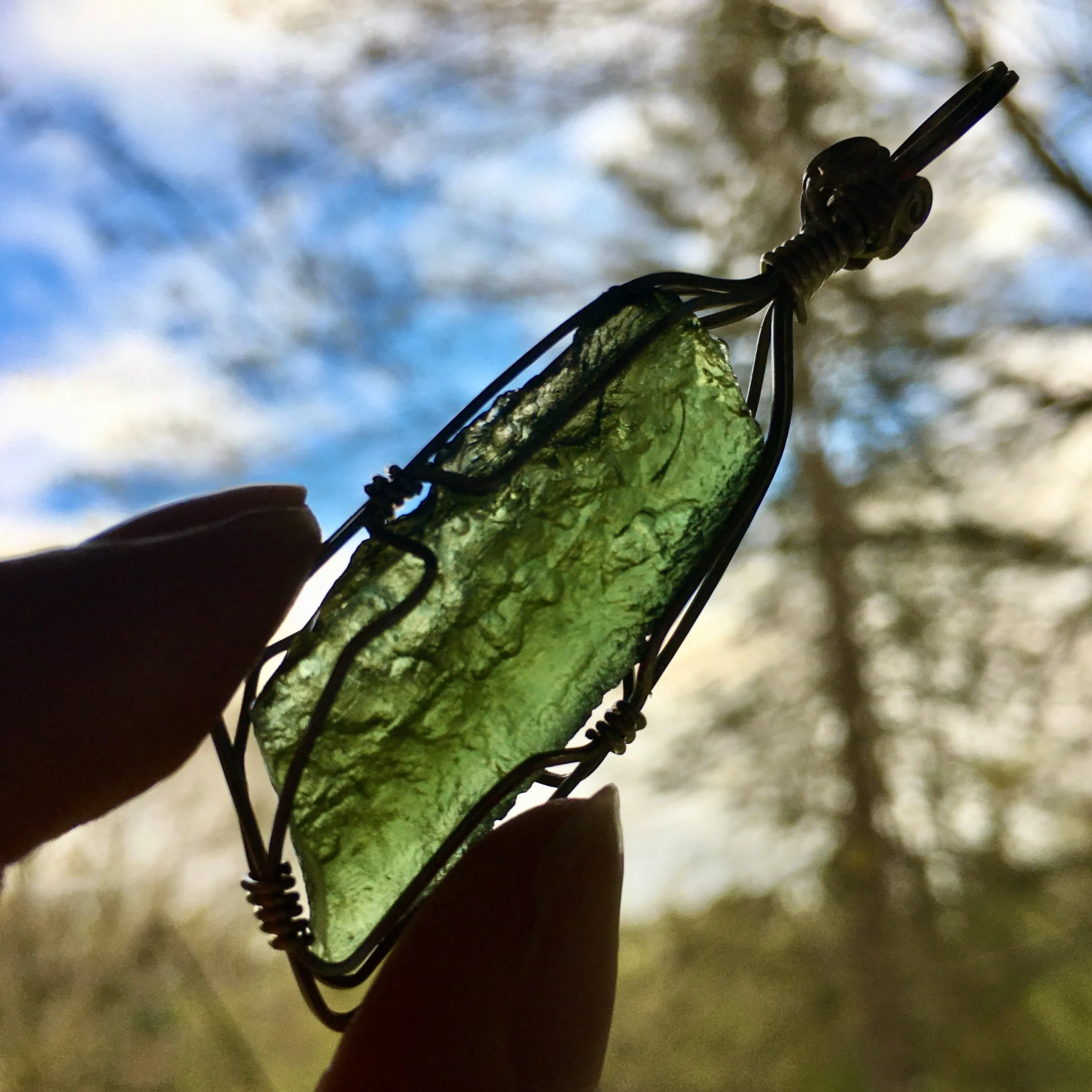 Moldavite Pendant