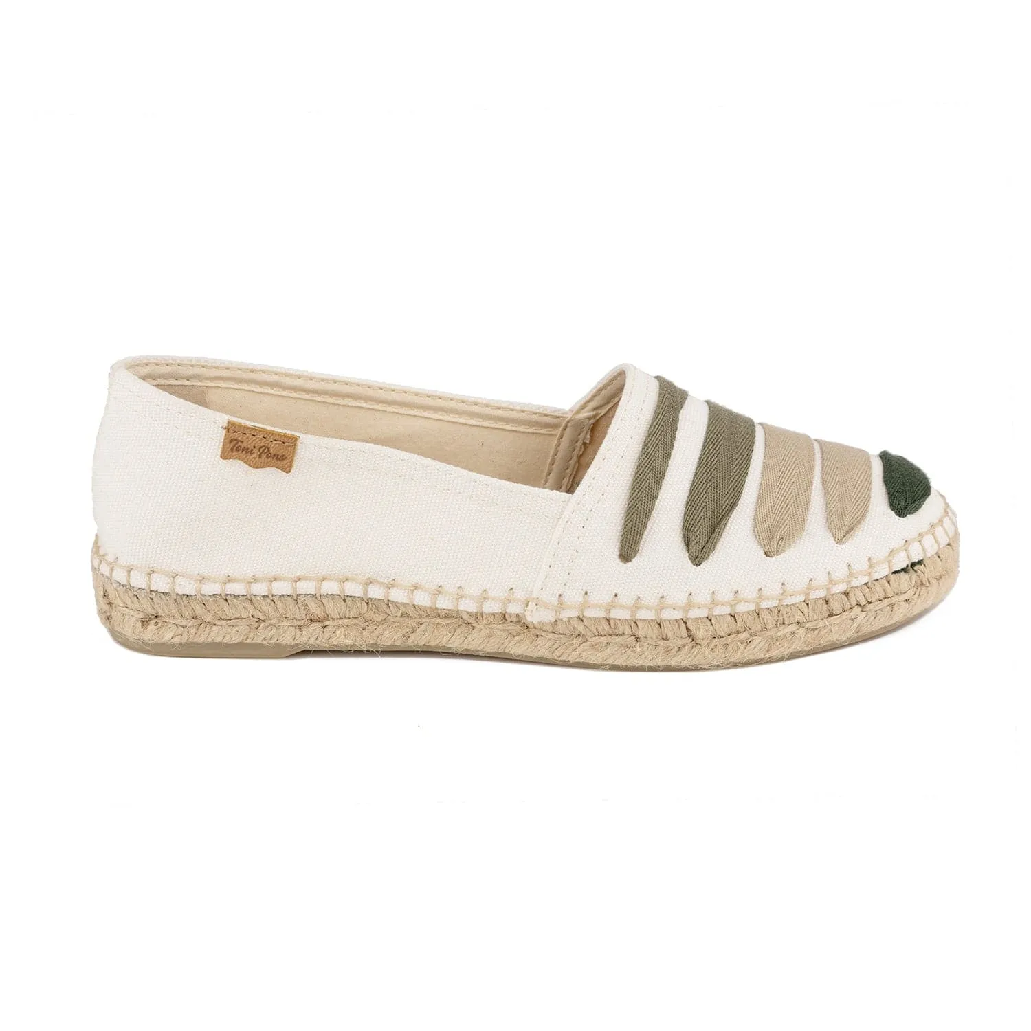 Multicolor Cotton Blend Espadrilles for Women - Rose-CM