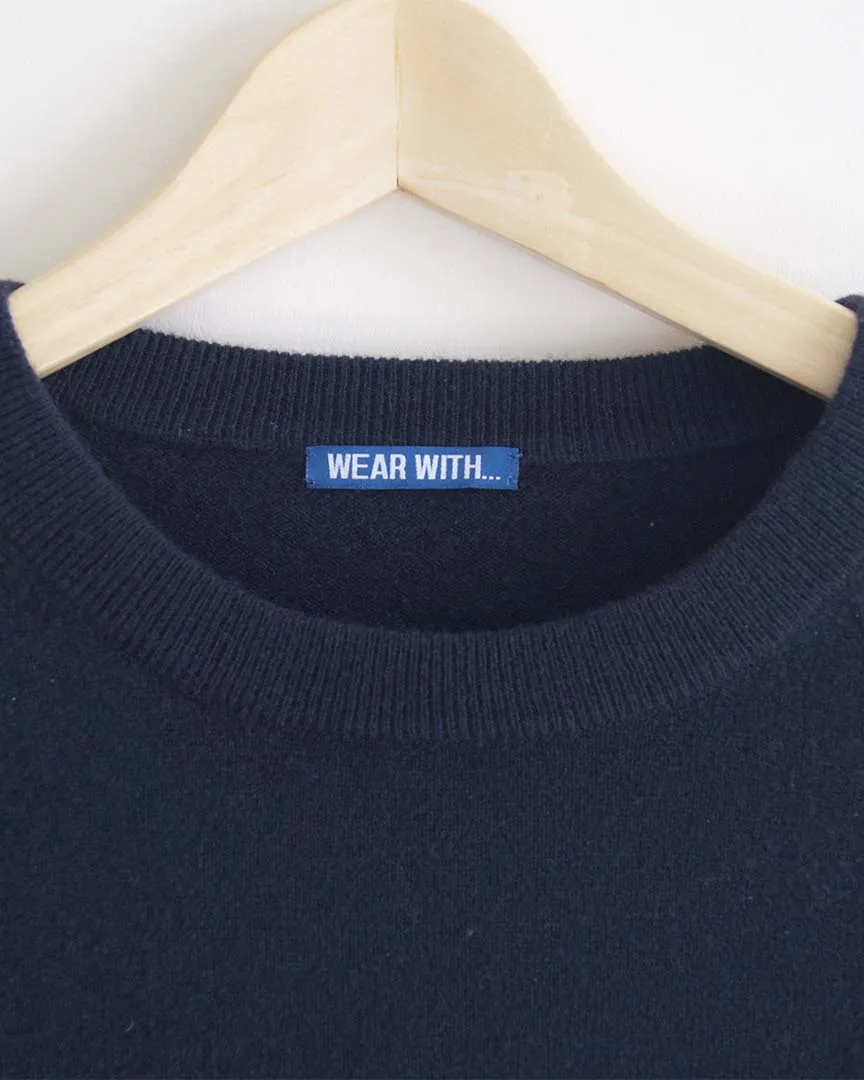 Navy Organic Cashmere Sweater