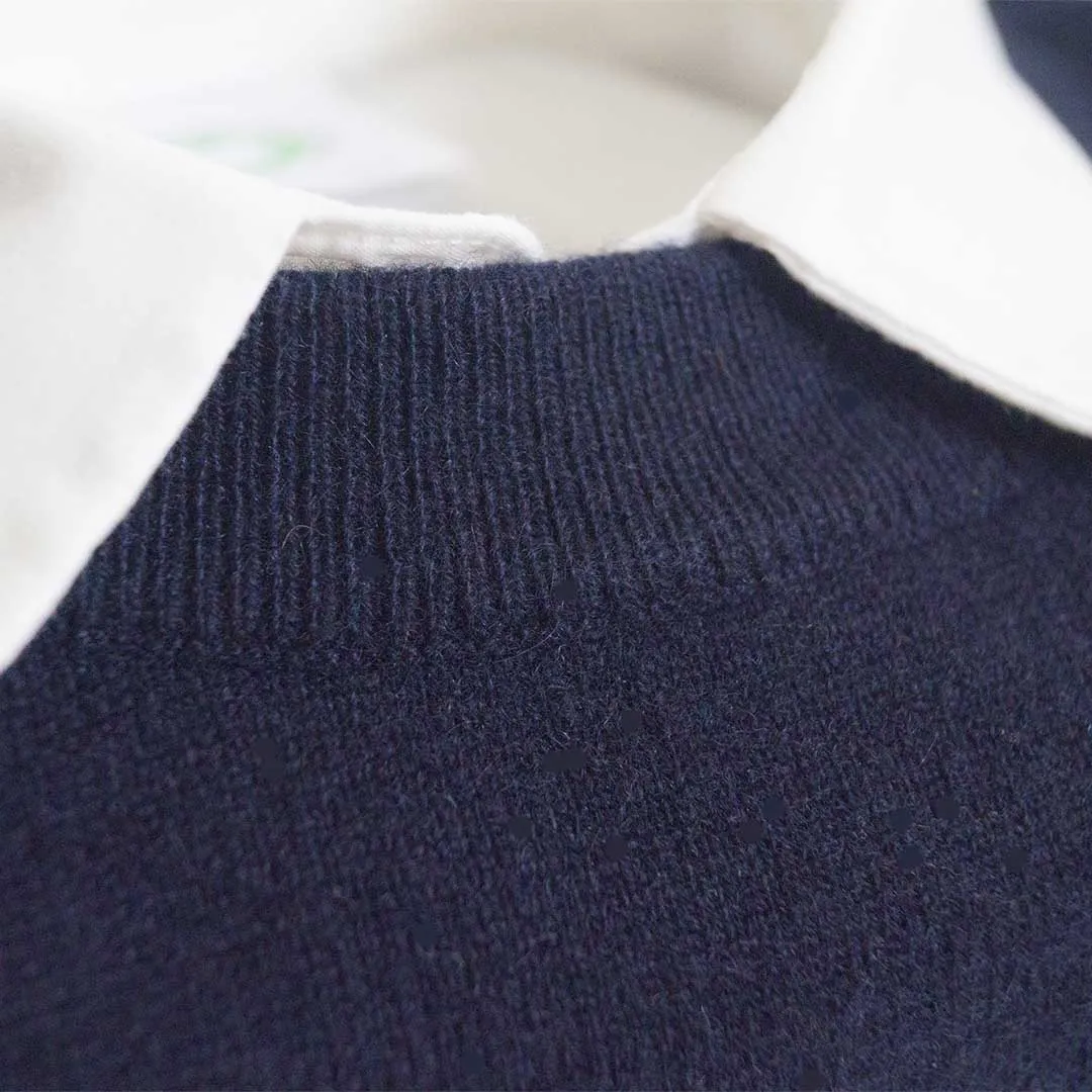 Navy Organic Cashmere Sweater