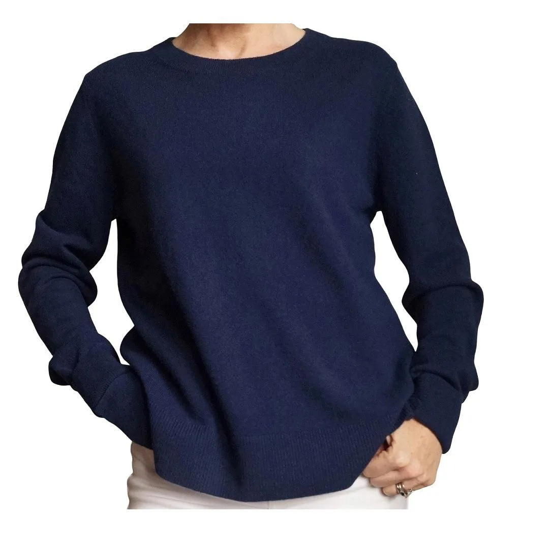 Navy Organic Cashmere Sweater